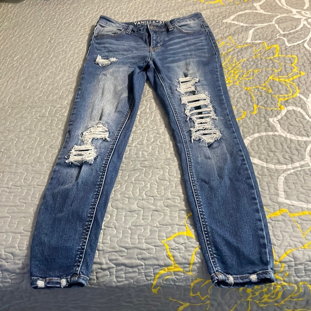 Vanilla star mid rise skinny jeans